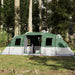 Familietelt for camping 6 personer grønn vanntett