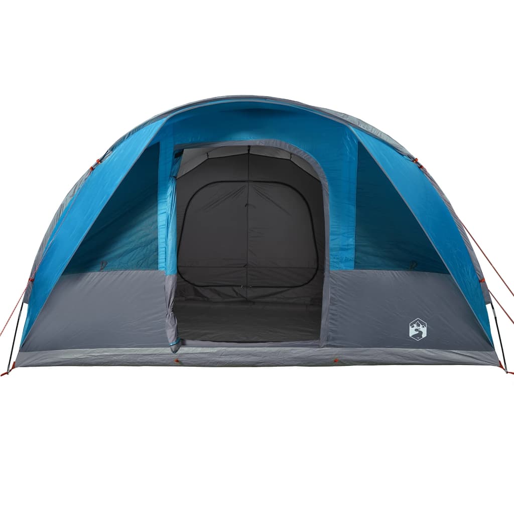 Tunneltelt for camping 5 personer blå vanntett