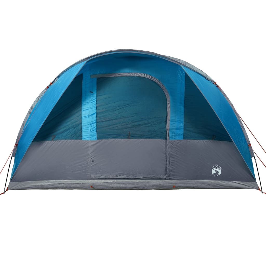 Tunneltelt for camping 5 personer blå vanntett