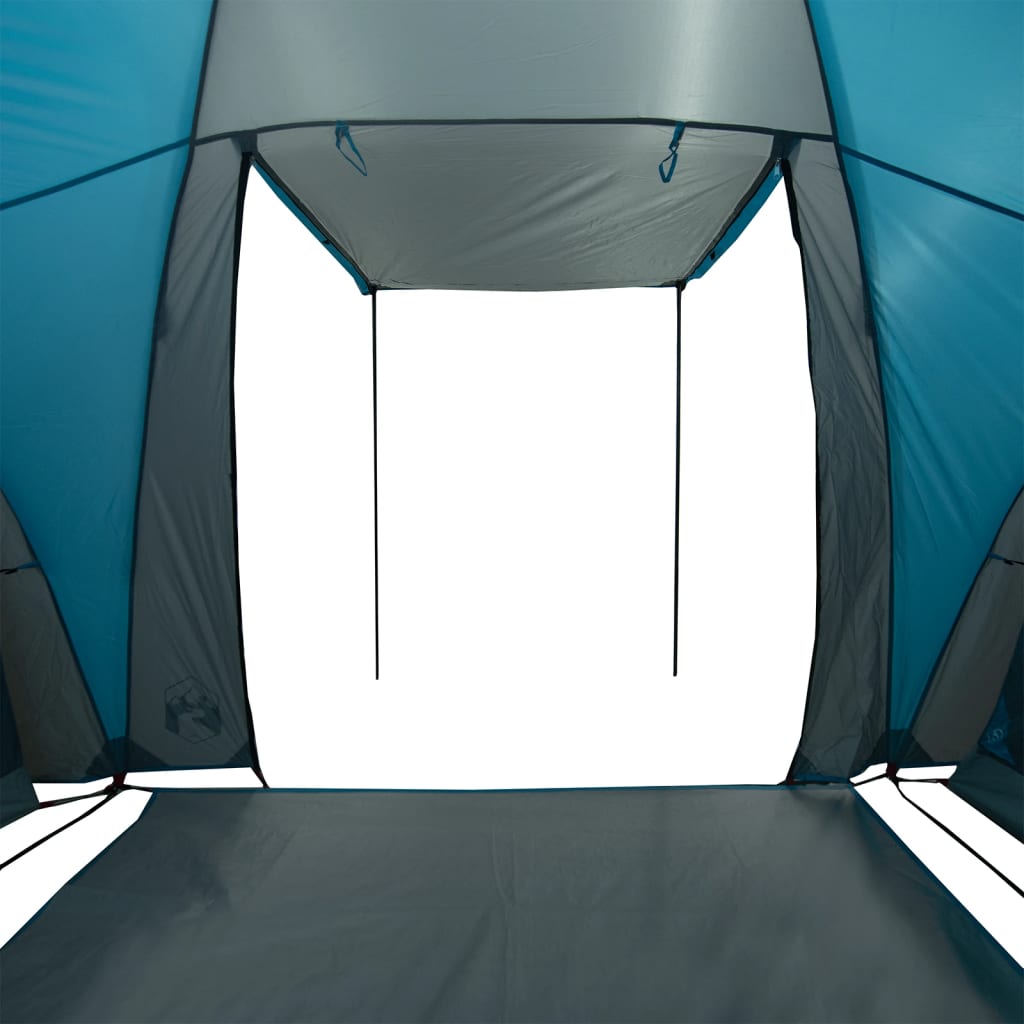 Tunneltelt for camping 5 personer blå vanntett