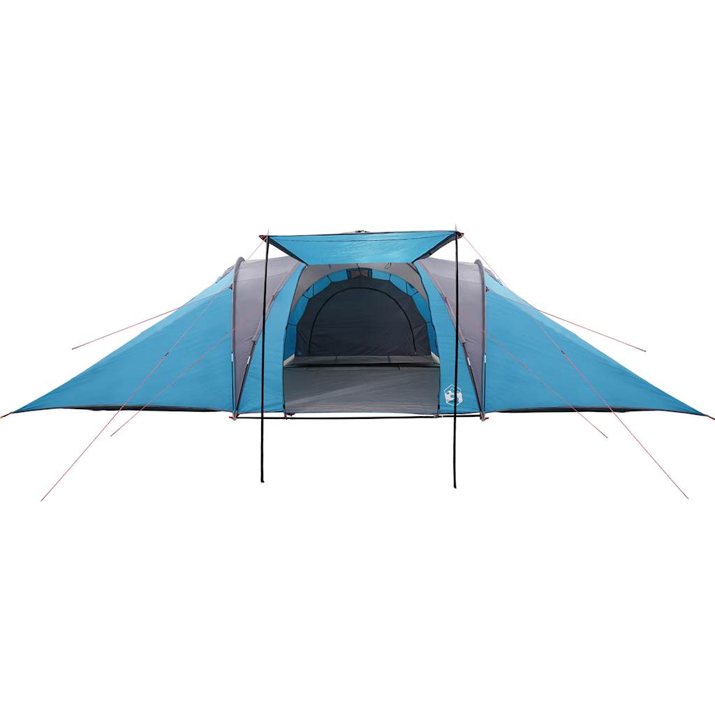Kuppeltelt for camping 6 personer blå vanntett