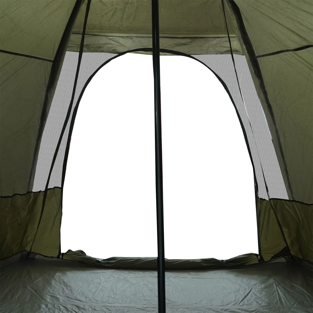 Familietelt for camping 6 personer brun vanntett