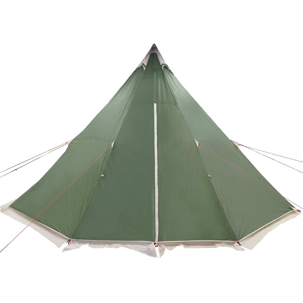 Tipi-telt for camping 8 personer grønn vanntett
