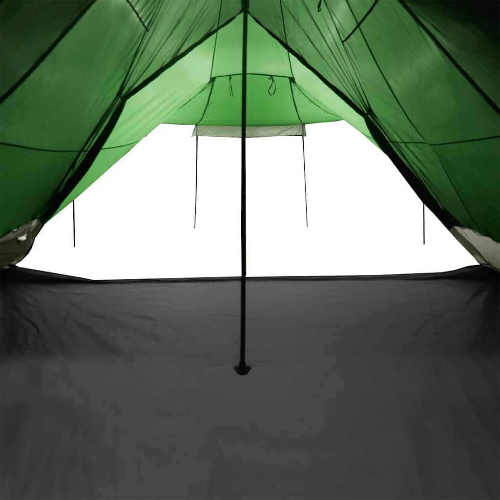 Tipi-telt for camping 8 personer grønn vanntett