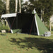 Tipi-telt for camping 8 personer grønn vanntett