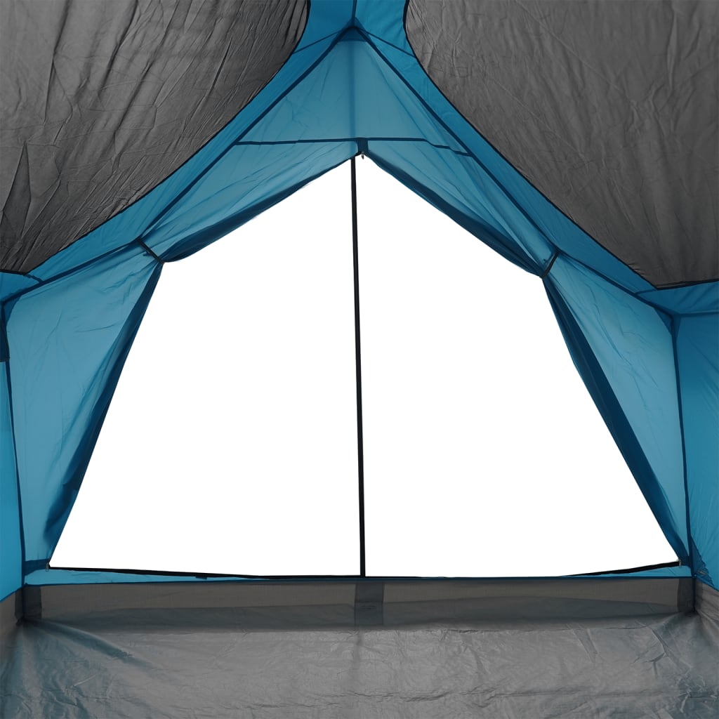 Campingtelt 5 personer blå vanntett