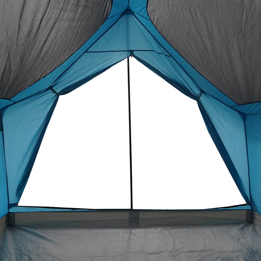 Campingtelt 5 personer blå vanntett
