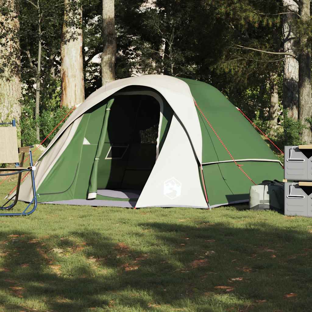 Campingtelt 4 personer grønn vanntett