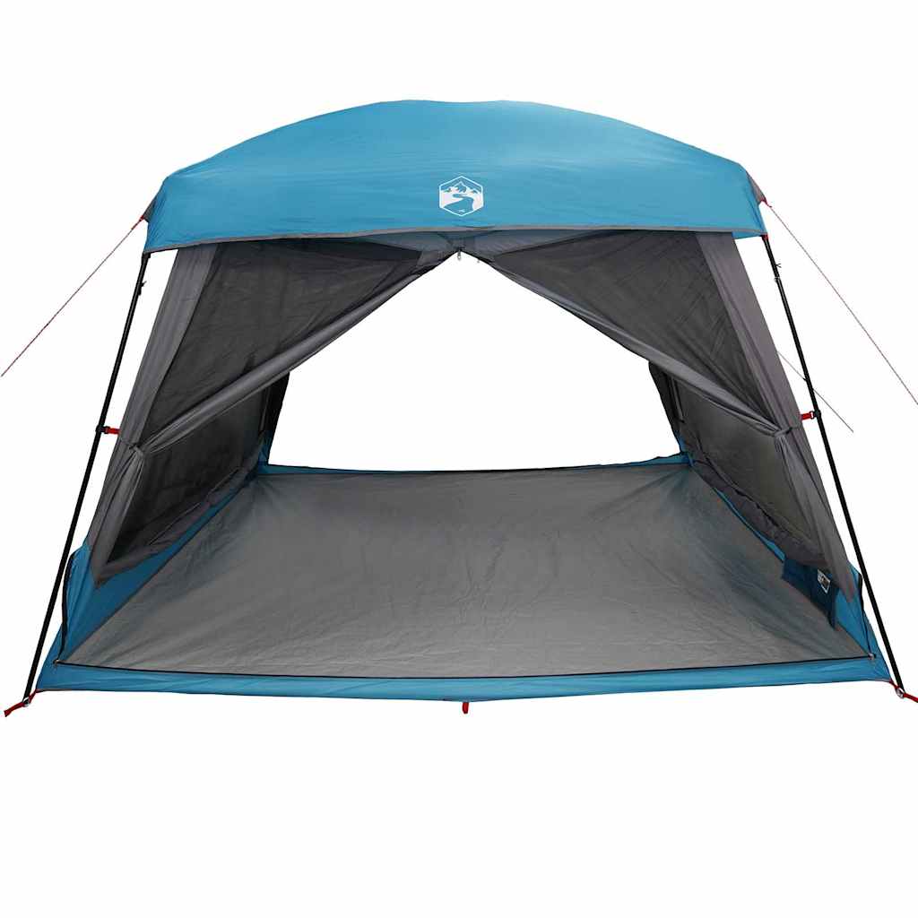 Campingtelt 6 personer blå vanntett