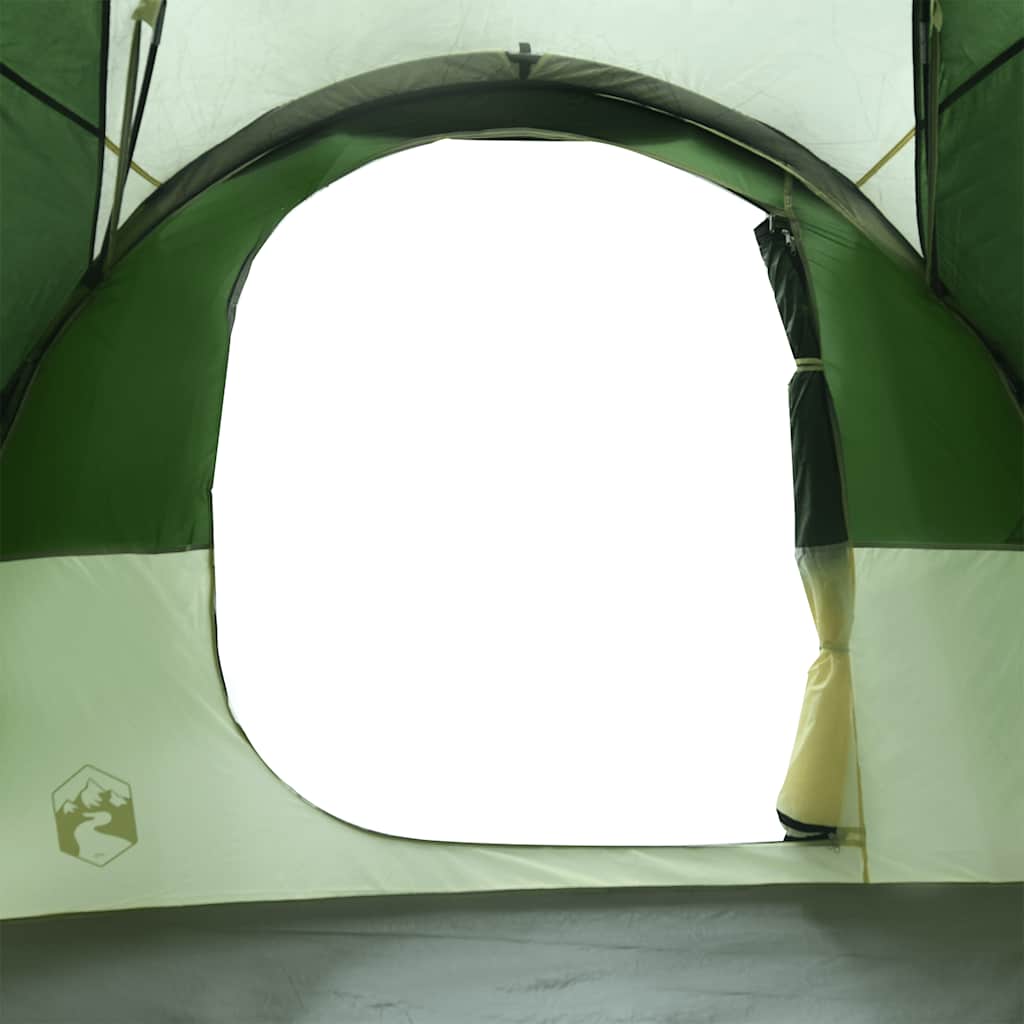Familietelt for camping 6 personer grønn vannavstøtende