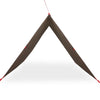 Campingpresenning brun 306x306 cm vanntett
