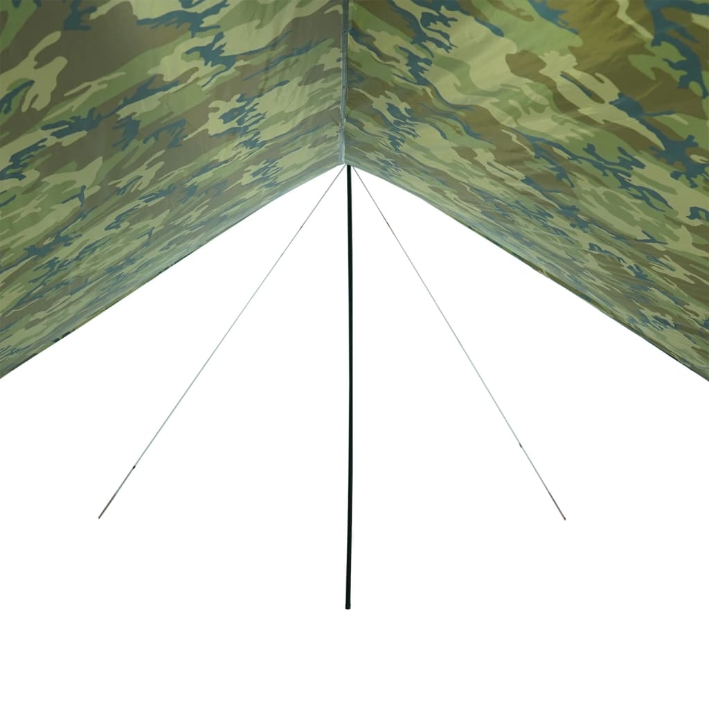 Campingpresenning kamuflasje 462x306x211 cm vanntett