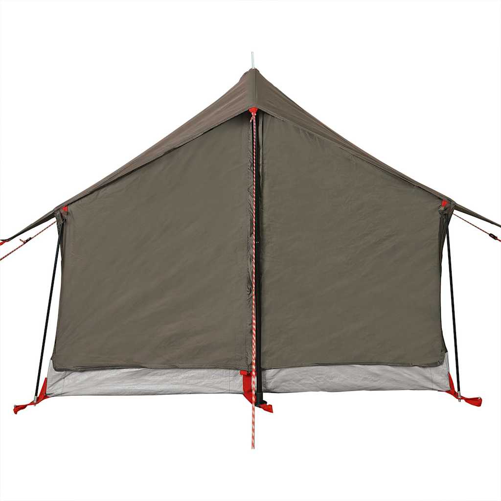 Campingtelt 2 personer brun vanntett vidaXL