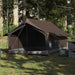 Campingtelt 2 personer brun vanntett vidaXL