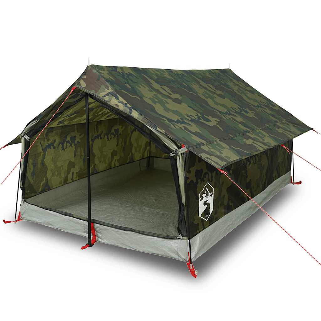 Campingtelt 2 personer kamuflasje vanntett vidaXL
