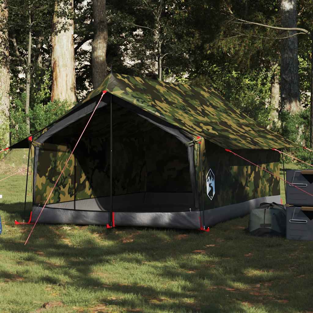 Campingtelt 2 personer kamuflasje vanntett vidaXL
