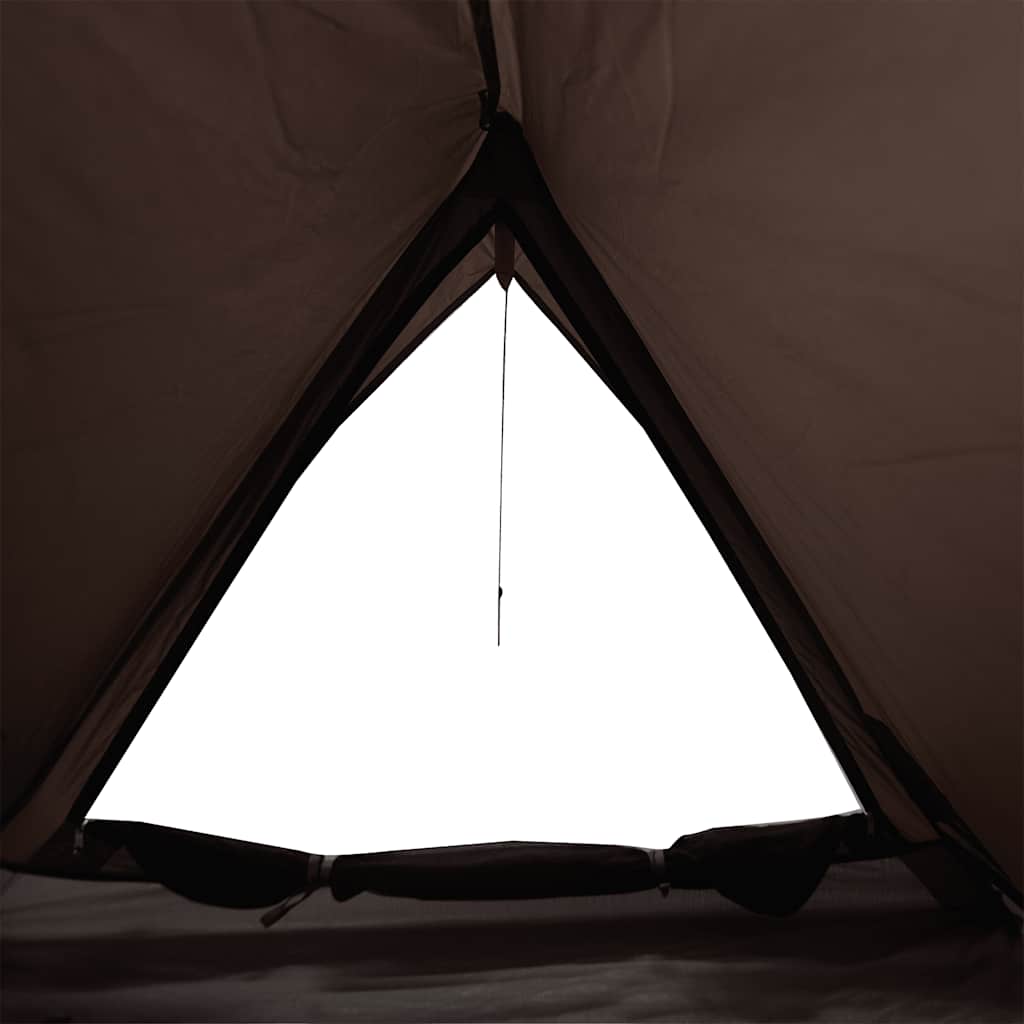 Campingtelt 2 personer brun vanntett vidaXL