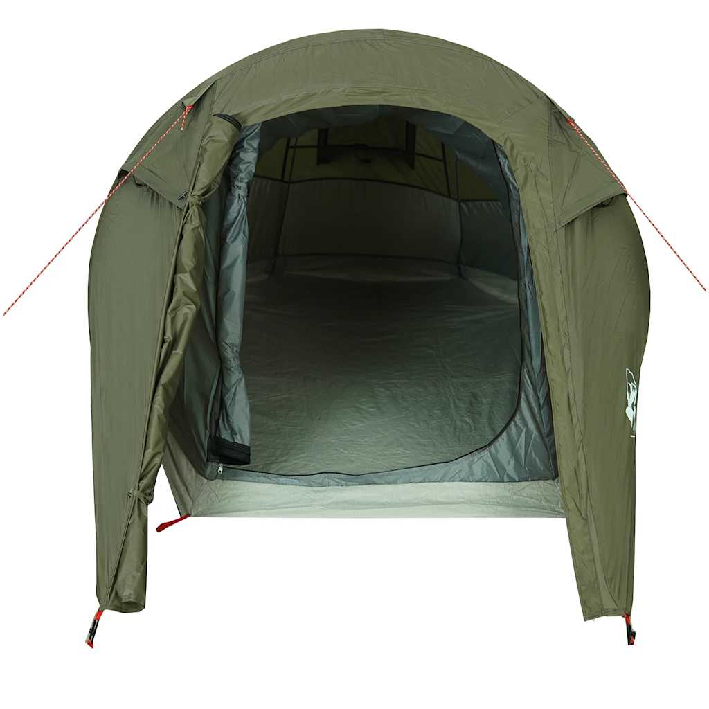 Tunneltelt for camping 2 personer olivengrønn vanntett vidaXL