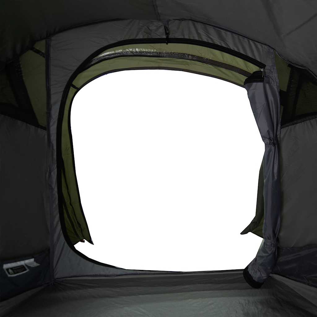Tunneltelt for camping 2 personer olivengrønn vanntett vidaXL