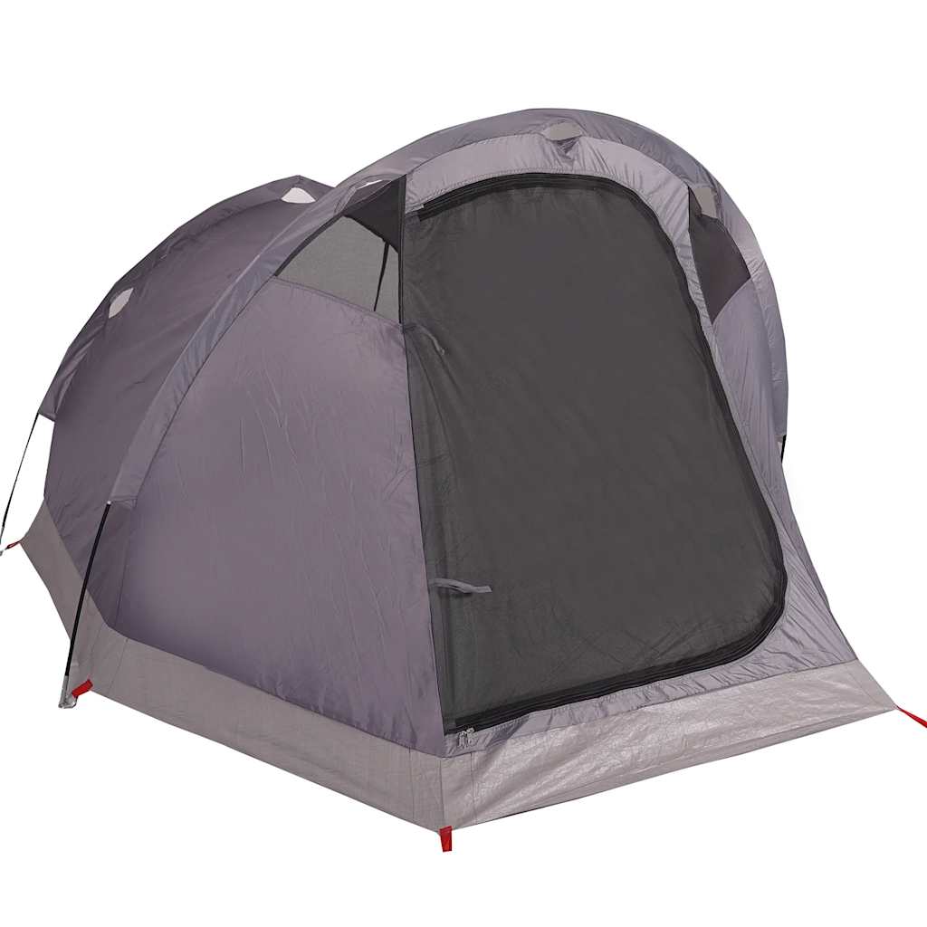 Tunneltelt for camping 2 personer brun vanntett vidaXL