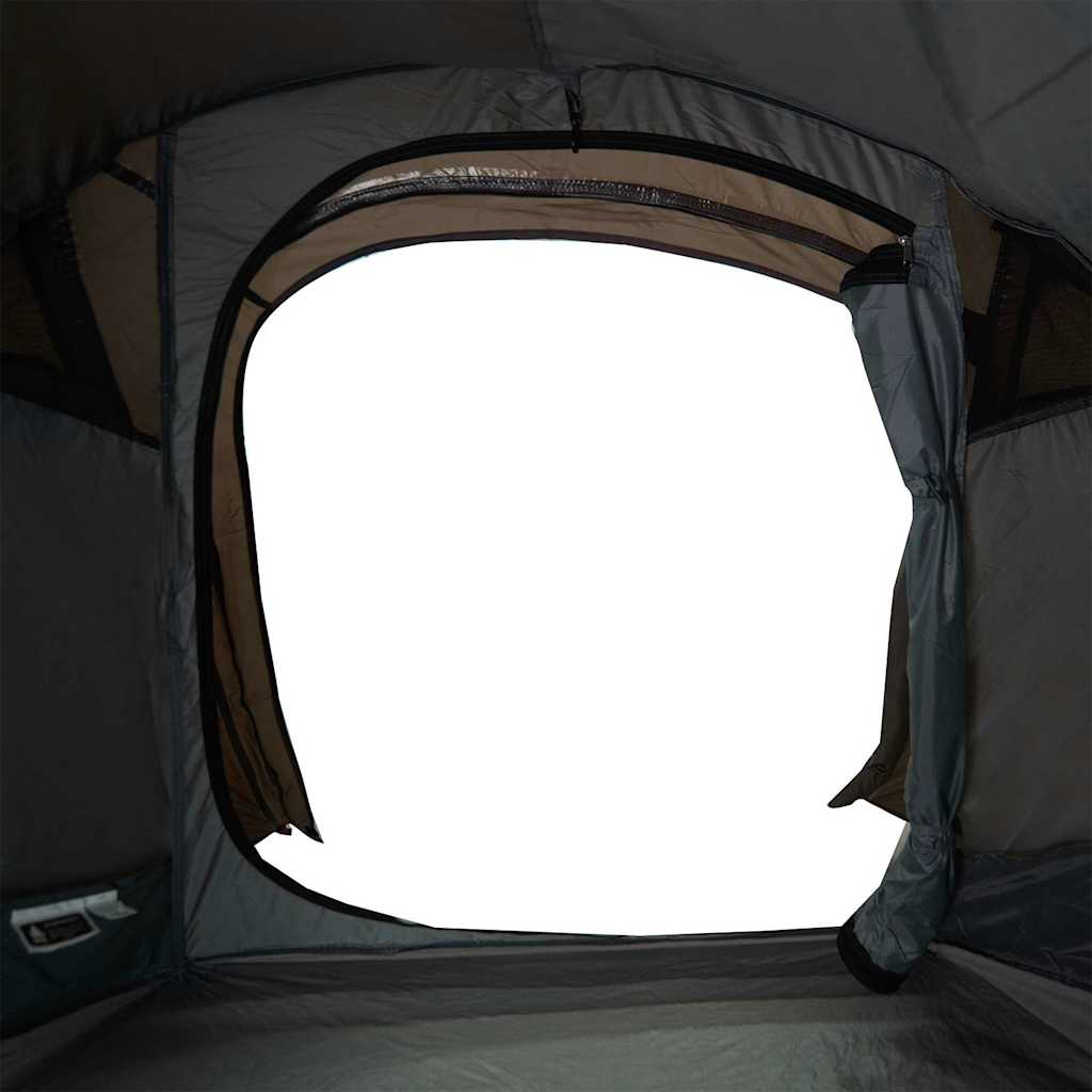 Tunneltelt for camping 2 personer brun vanntett vidaXL