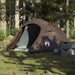 Tunneltelt for camping 2 personer brun vanntett vidaXL
