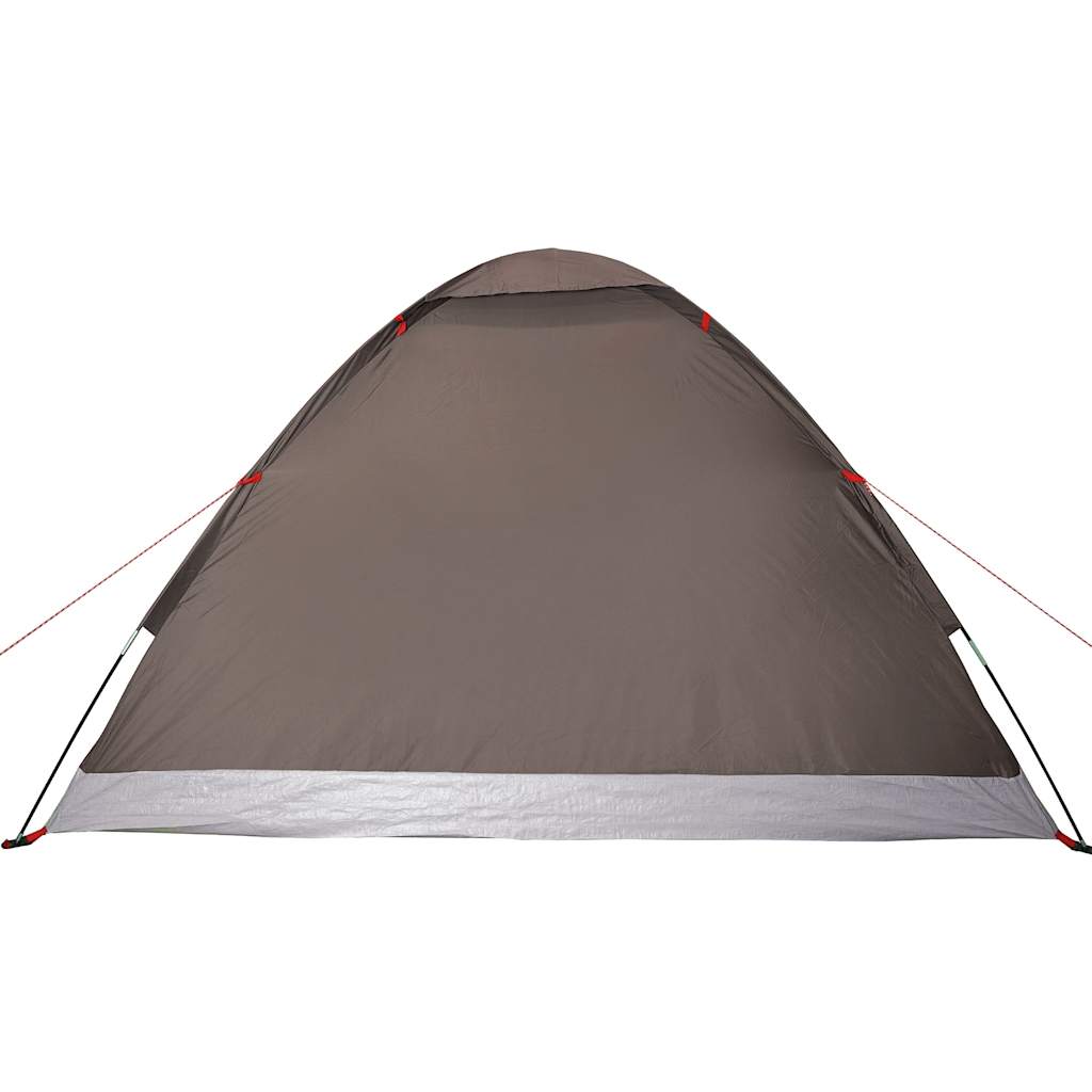 Kuppeltelt for camping 4 personer brun vanntett