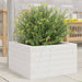 Hageplantekasse hvit 40x40x23 cm heltre furu