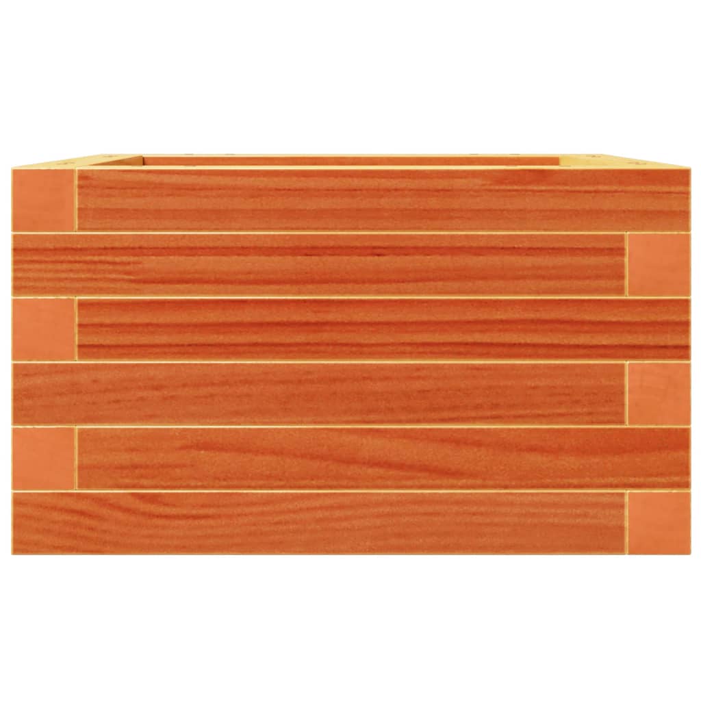 Hageplantekasse voksbrun 40x40x23 cm heltre furu