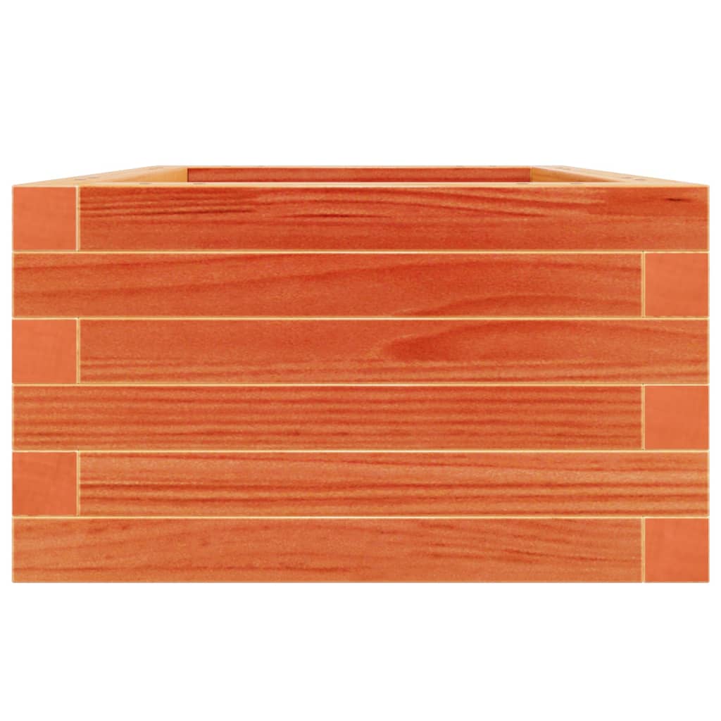 Hageplantekasse voksbrun 40x40x23 cm heltre furu