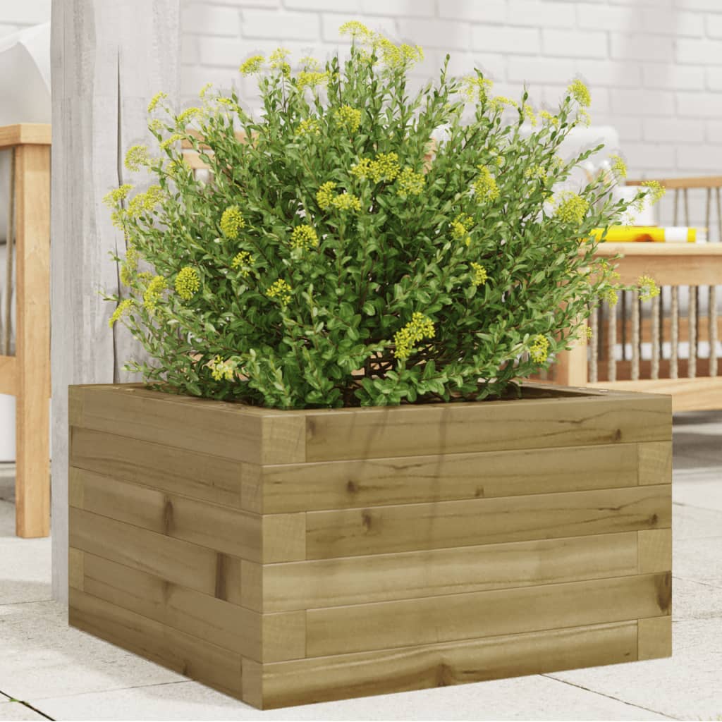 Blomsterkasse 40x40x23 cm impregnert furu
