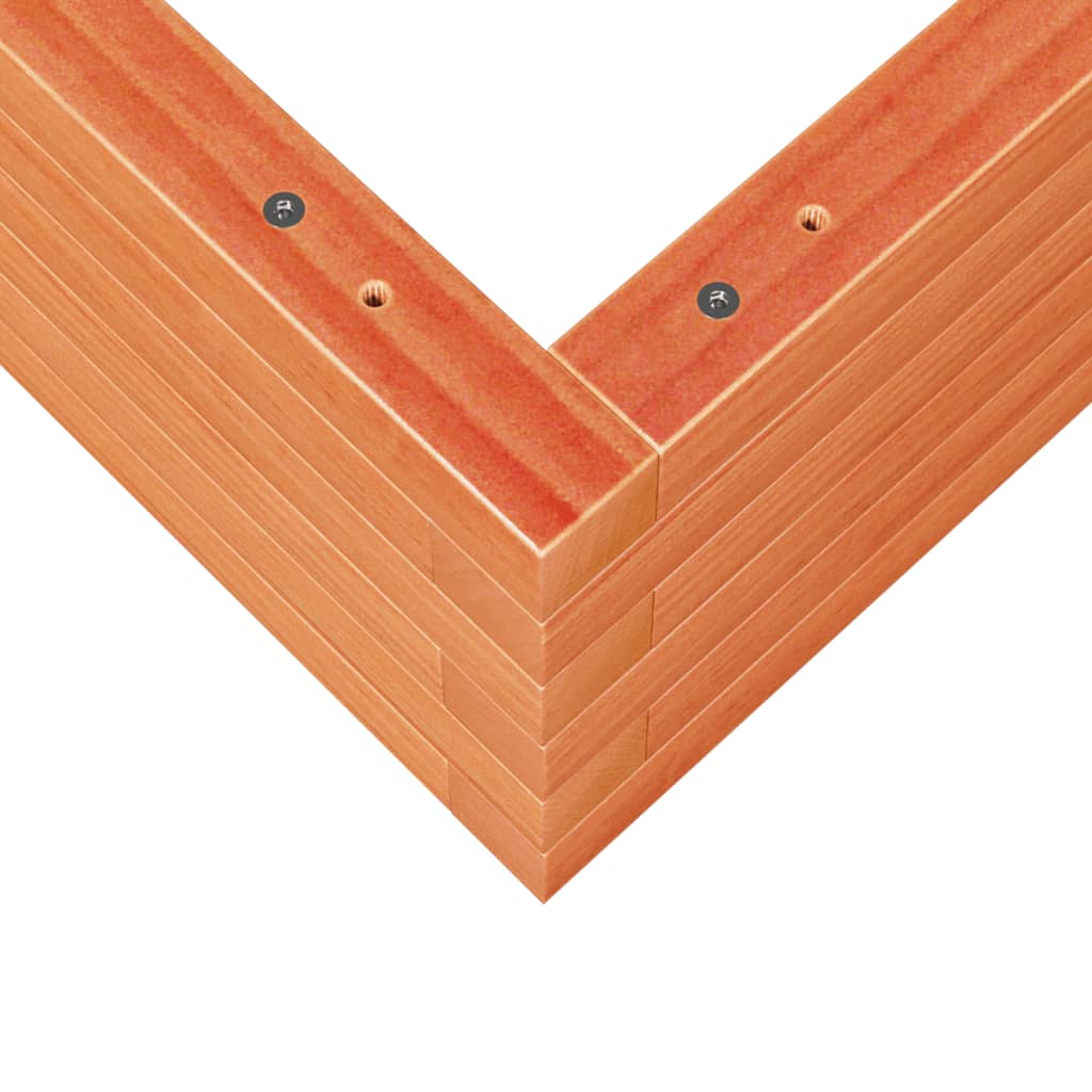 Plantekasse voksbrun 60x60x23 cm heltre furu