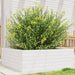 Plantekasse hvit 70x70x23 cm heltre furu