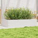 Plantekasse hvit 110x60x23 cm heltre furu