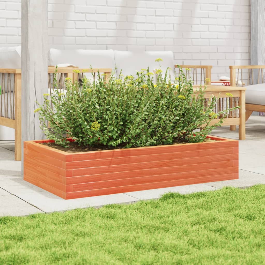 Plantekasse voksbrun 110x60x23 cm heltre furu