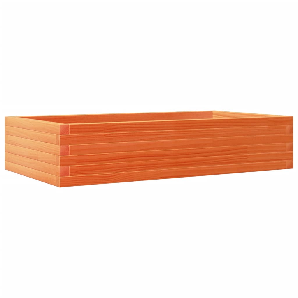 Plantekasse voksbrun 110x60x23 cm heltre furu