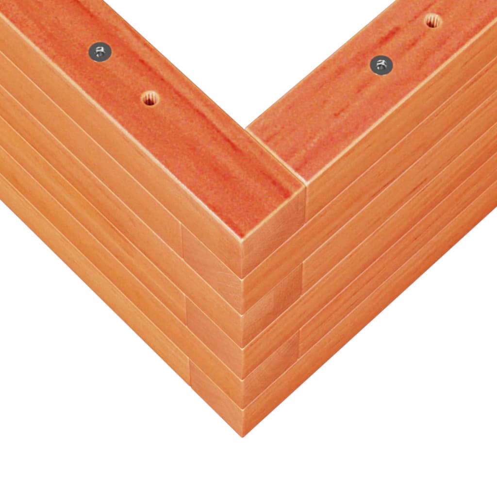 Plantekasse voksbrun 110x60x23 cm heltre furu