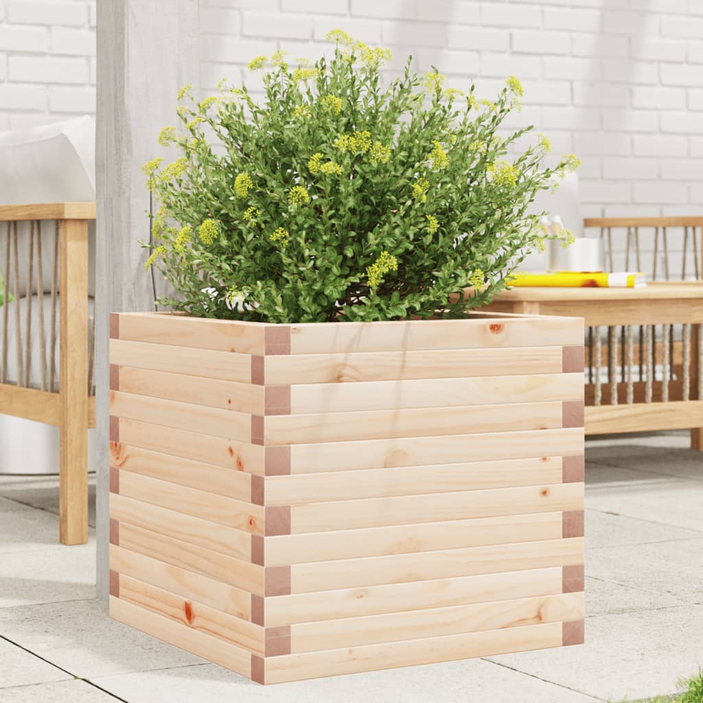 Plantekasse 50x50x45,5 cm heltre furu