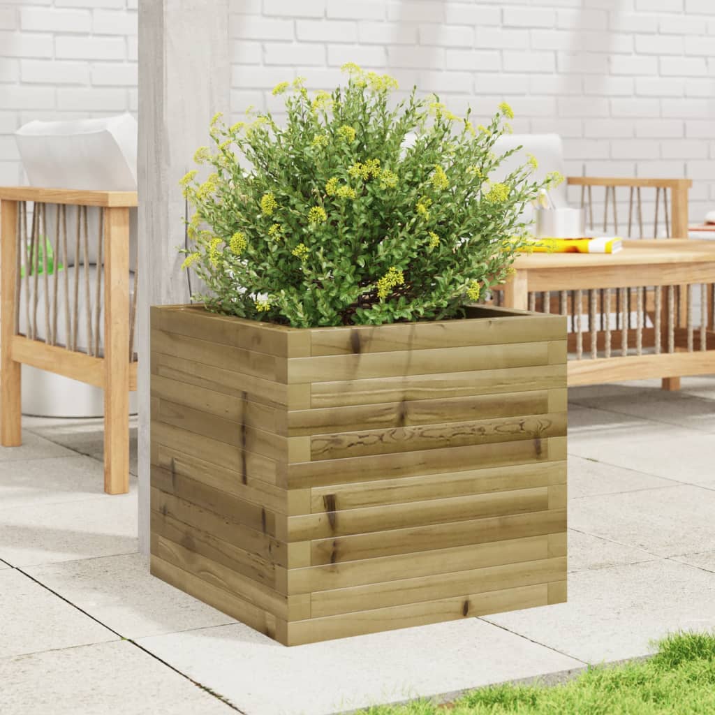 Plantekasse 50x50x45,5 cm impregnert furu