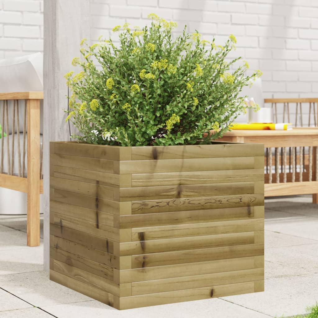 Plantekasse 50x50x45,5 cm impregnert furu
