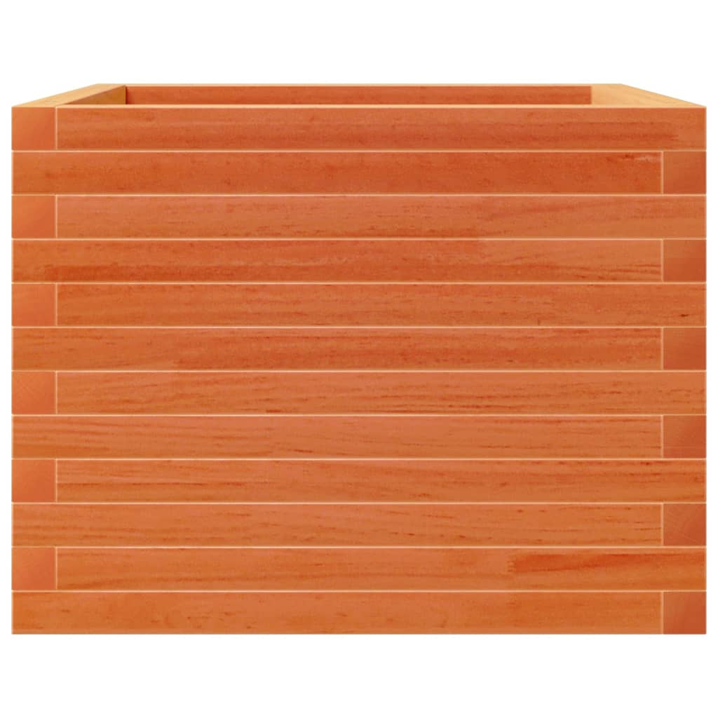 Plantekasse voksbrun 60x60x45,5 cm heltre furu