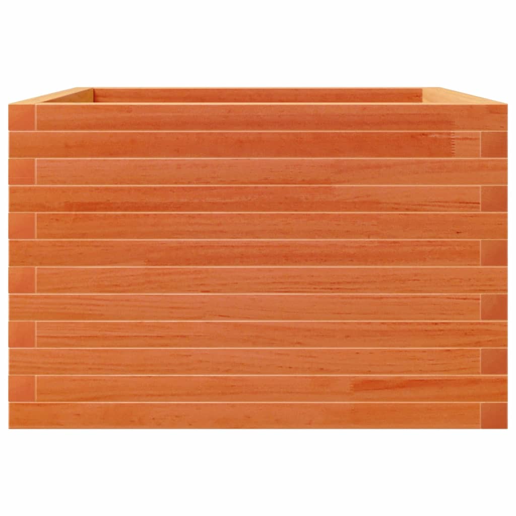 Plantekasse voksbrun 70x70x45,5 cm heltre furu