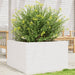 Plantekasse hvit 80x80x45,5 cm heltre furu