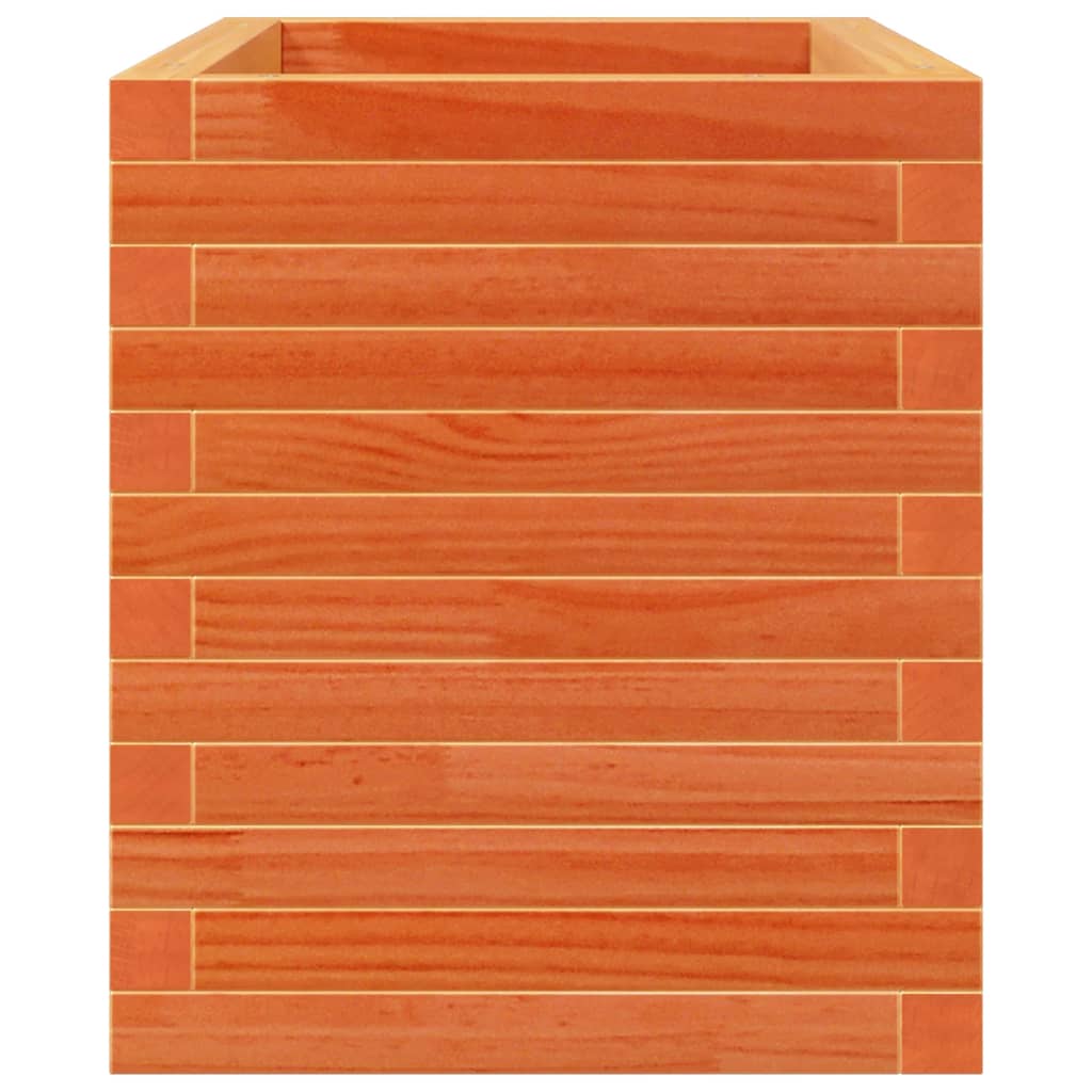 Plantekasse voksbrun 70x40x45,5 cm heltre furu