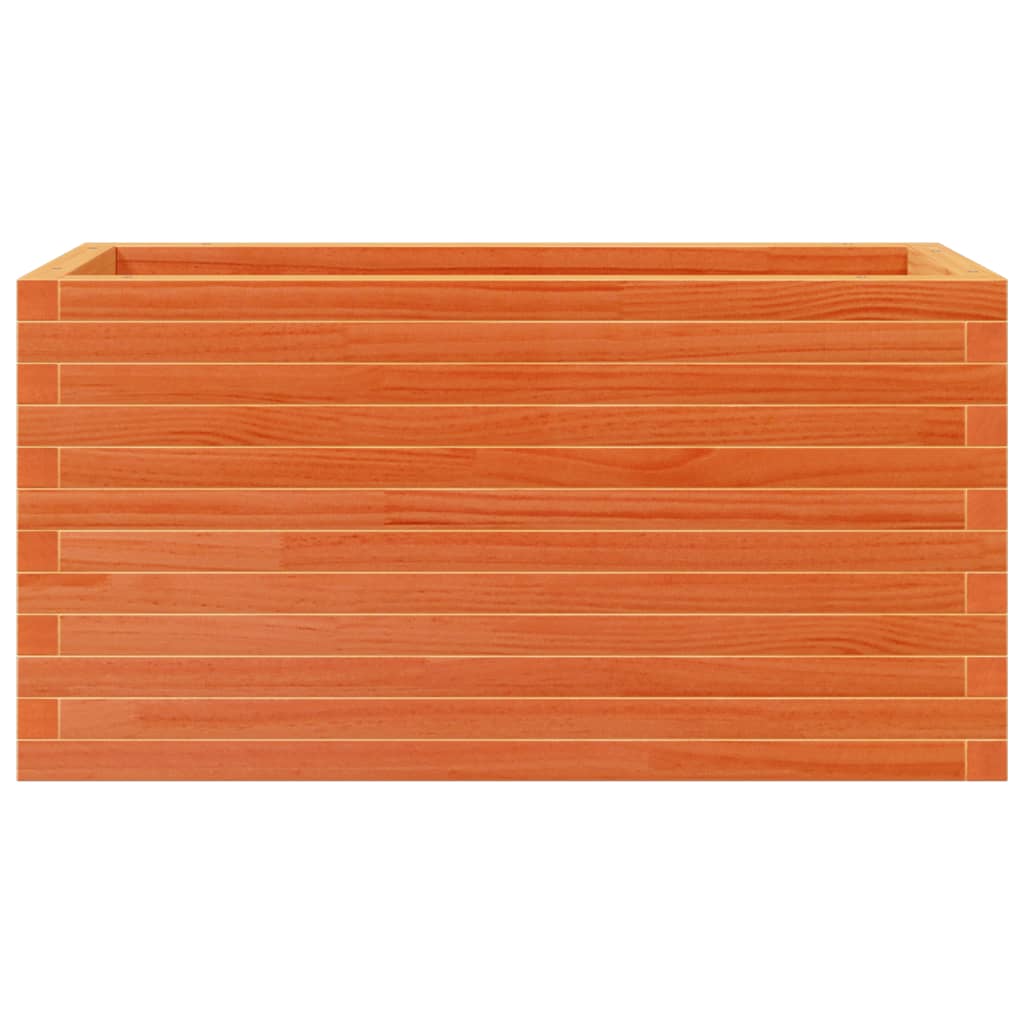 Plantekasse voksbrun 90x40x45,5 cm heltre furu