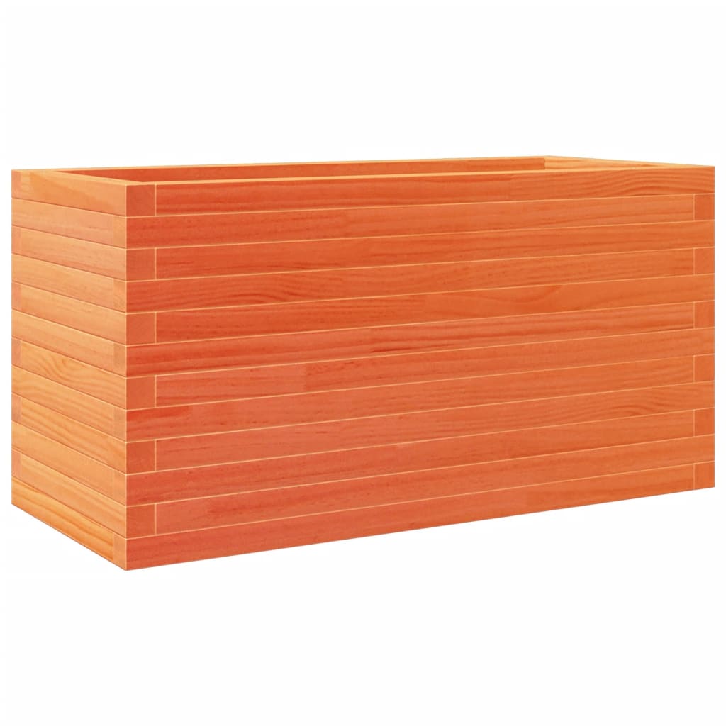 Plantekasse voksbrun 90x40x45,5 cm heltre furu