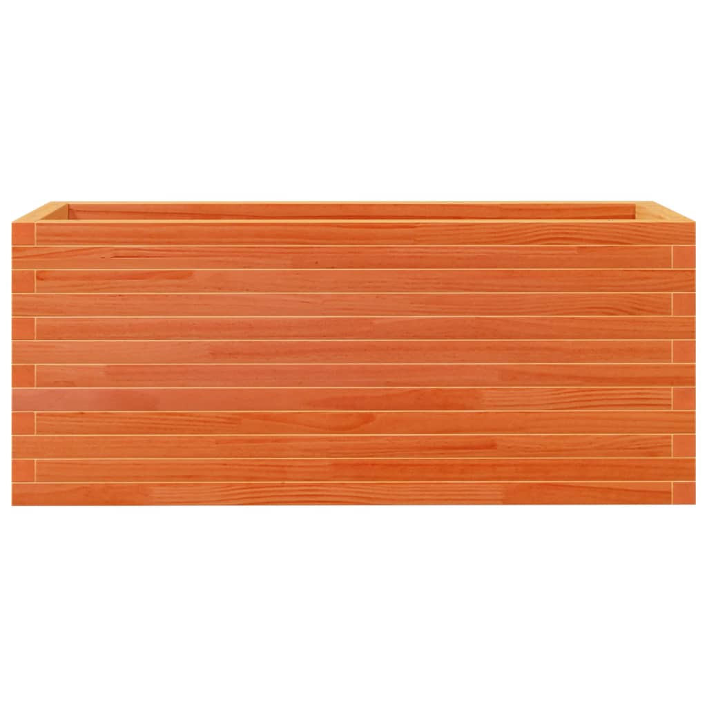 Plantekasse voksbrun 110x40x45,5 cm heltre furu