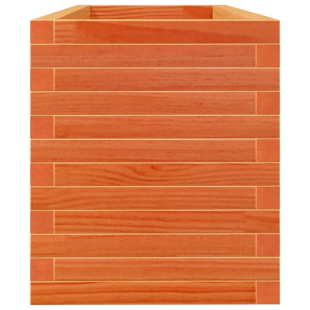 Plantekasse voksbrun 110x40x45,5 cm heltre furu