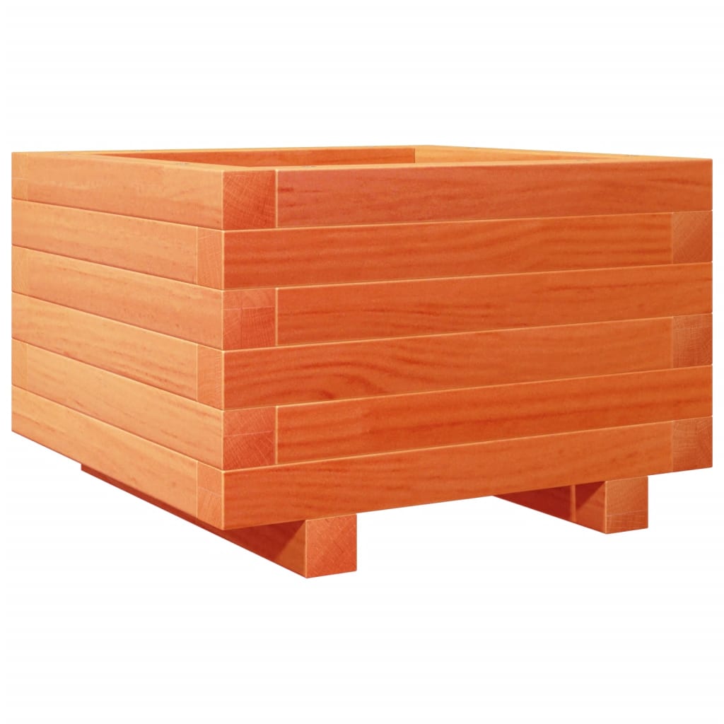 Plantekasse voksbrun 40x40x26,5 cm heltre furu