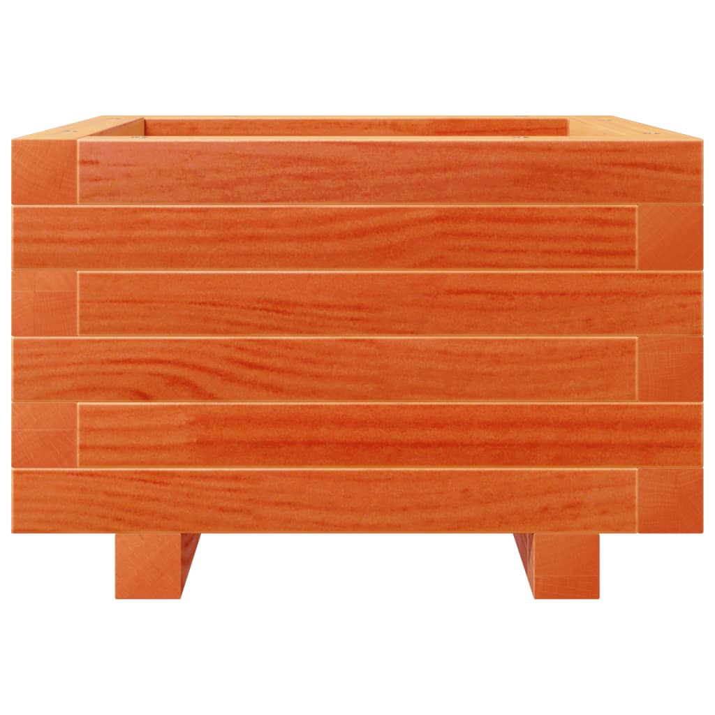 Plantekasse voksbrun 40x40x26,5 cm heltre furu